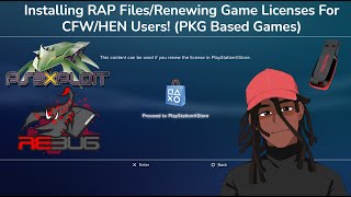 Installing RAP FilesRenewing Game Licenses For PS3 CFWHEN Users PKG Based Games [upl. by Derfliw]