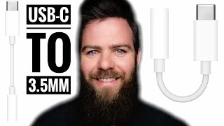 Apple USBC to AUX 35mm Adapter iPhone Android Samsung 2020 review [upl. by Cadmarr]