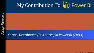 Normal Distribution Gauss Curve in Power BI Part I [upl. by Ibur254]