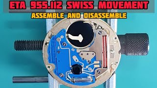 How To Service ETA 955112 Movement  Assemble and Disassemble Tutorial  SolimBD [upl. by Lerual]