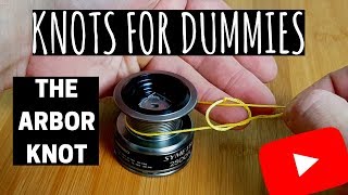 How to Tie Fishing Line to Your Reel  THE ARBOR KNOT [upl. by Dray]