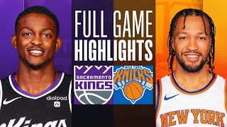 KINGS at KNICKS  FULL GAME HIGHLIGHTS  April 4 2024 [upl. by Bohs210]