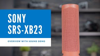 Sony Bluetooth Speaker SRSXB23 Overview With Sound Demo [upl. by Ordnas7]