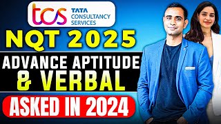 TCS NQT PYQ Advance Aptitude amp Verbal Ability Questions  TCS Free NQT 2025 [upl. by Ocsisnarf]