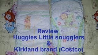 Review Huggies little snuggles amp kirkland diapers [upl. by Eentrok]