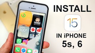 How to Install 😮😮 IOS 15 in iPhone 5s and 6  How to Update iPhone 5s and 6 on IOS 15🔥🔥 [upl. by Barton]