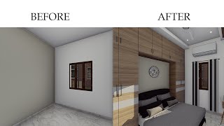 10 x 10 feet bedroom interior design in Tamil அழகான படுக்கையறை 10x10 தமிழ் [upl. by Asa]