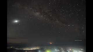 Timelapse Milky way on Maragang hill mesilou Kundasang Sabah [upl. by Courtnay]