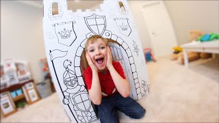 Father amp Son ULTIMATE FORT In The Playroom  Castle amp Dragon [upl. by Efal]