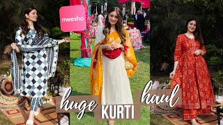 HUGE MEESHO HAUL  Meesho Kurti Haul  Meesho Kurta Sets  Sana Grover [upl. by Bettye]