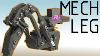 3D Printed Arduino Hexapod Part II  Leg Design [upl. by Vetter830]