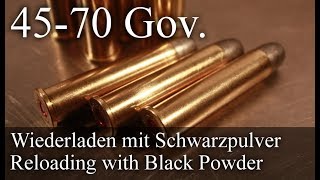 4570 Gov Wiederladen von SchwarzpulverPatronen [upl. by Havot811]