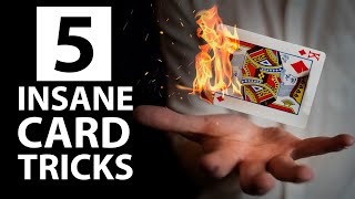 5 INSANE Card Tricks Anyone Can Do  Revealed [upl. by Tierza]