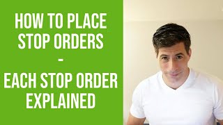 Fidelity  How to Place Stop Orders  Each Stop Order Explained [upl. by Bronnie]