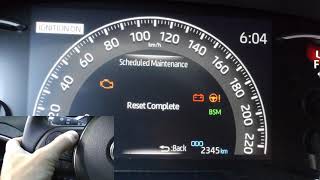 Toyota RAV4 20192025 How To Reset Scheduled Maintenance Indicator [upl. by Wickman572]