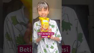 Divya ki voice me video😲  Ghamu saran  ow to make Maggi in 7 steps shorts recipe [upl. by Ahsinoj]