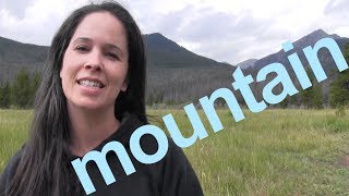 How to Say MOUNTAIN and SENTENCE  American English [upl. by Biondo]