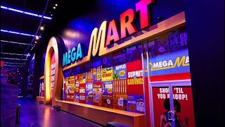 Omega Mart by Meow Wolf in Area 15 Full WalkThrough Las Vegas Nevada 2021 [upl. by Nnalorac544]