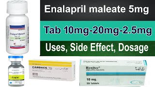 Enalapril Maleate tablets ip 5mg 10mg 20mg 25mg tablets uses Dosage and side effects  Hindi [upl. by Aicilas]