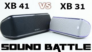 Sony SRS XB41 VS XB31 Sound Battle [upl. by Airdnaxela]