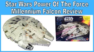 Star Wars Power Of The Force Electronic Millennium Falcon Review [upl. by Salb]