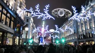 Londons Regent Street Christmas Lights Switched On [upl. by Lebazej]