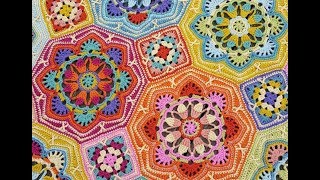 Persian Tiles blanket  Eastern Jewels Шикарный плед крючком [upl. by Chyou492]