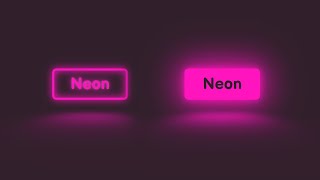 Create a neon button with a reflection using CSS [upl. by Nodnyl45]