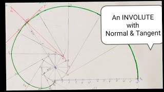 Involute with Normal ampTangent Engineering Drawing [upl. by Eislehc]