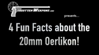 Four Fun Facts about the Oerlikon 20mm Antiaircraft Cannon [upl. by Karilla]