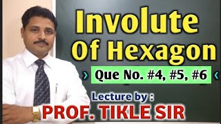 HOW TO DRAW INVOLUTE OF REGULAR HEXAGON  ENGINEERING GRAPHICS AND DRAWING TIKLESACADEMY [upl. by Chapa]