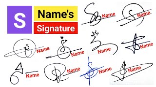 ✅ 20 Signature Ideas For S Names  S Letter Signature Styles  How to make signature  S Signature [upl. by Notwen]