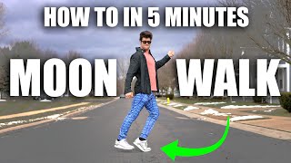 Learn How to Real Moon Walk  In Only 5 Minutes [upl. by Madancy]