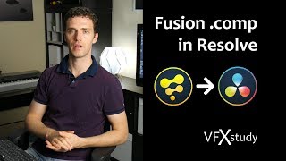 How to load a Fusion comp file into Davinci Resolve [upl. by Sanalda]