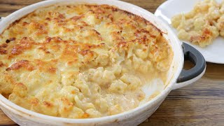 Cheesy Cauliflower Bake Recipe Cauliflower Cheese [upl. by Drazze]