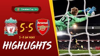 Liverpool 55 Arsenal 54 on penalties Reds win dramatic 10goal thriller  Highlights [upl. by Deelaw]