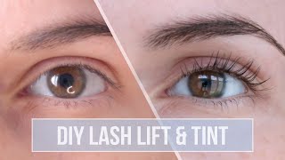 DIY LASH LIFT amp TINT ♡ Tutorial amp Review  ICONSIGN Eyelash Perming Kit [upl. by Dedra]