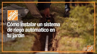 ¿Cómo instalar un sistema de riego automatico para jardín [upl. by Carmita]