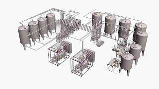 Pasteurization UHT  HTST Cleaning in Place  CIP  Process System [upl. by Atiseret]