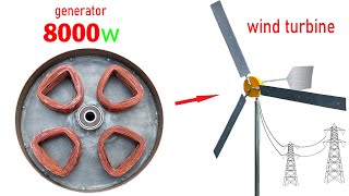 I make 220v electric Wind Turbine generator [upl. by Henn]