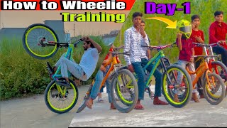 How to Cycle Stunt Wheelie Tralning [upl. by Ahsiel]