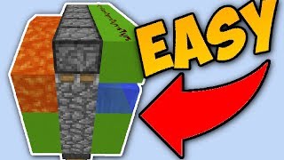 Minecraft EASY Cobblestone Generator Tutorial Automatic [upl. by Wolgast]