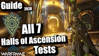 Warframe  All 7 Halls of Ascension Rooms SOLO GUIDE 2020 [upl. by Andryc106]