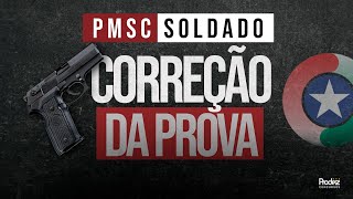 Correção da Prova  PMSC SOLDADO [upl. by Rocray106]