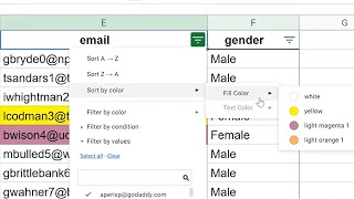 Google Sheets  Sort and Filter by Color [upl. by Greyson820]