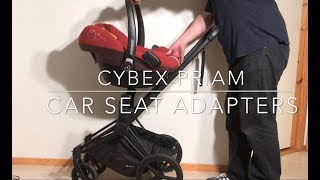 How to Attach  Mount a Car Seat to a Cybex Priam [upl. by Ecyt]