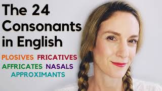 The 24 Consonant Sounds in English  English Phonology [upl. by Halvaard]