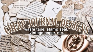 7 DIY JOURNAL DESIGNS🥀 journaling on a budget  chinderella [upl. by Delainey]