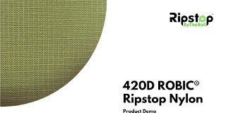 420D Robic® Ripstop Nylon  Fabric Demo [upl. by Enetsirk]