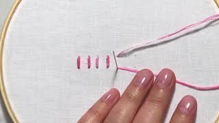 Hand Embroidery Tutorial  How to Make a Bullion Stitch [upl. by Auqinahs]